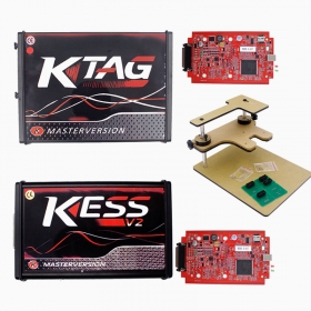 Ship From Europe Red KESS 5.017 +KTAG 7.020 +BDM FRAME Support Online No Tokens Limited