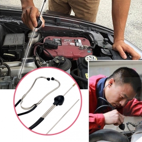 Mechanics Cylinder Stethoscope Car Engine Block Diagnostic Automotive Hearing Tools Anti-shocked Durable Chromed-steel