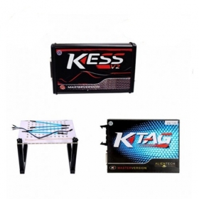 Red KESS V2 5.017 EU + KTAG 7.020 + LED BDM Frame