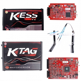 Red PCB KESS 5.017 + KTAG 7.020 + LED BDM Frame